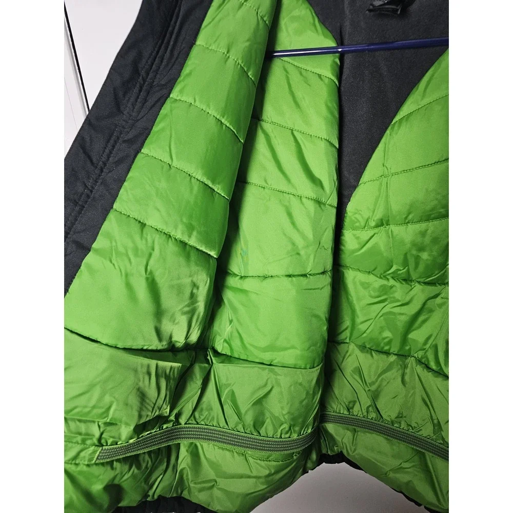 The North Face Hyvent Hooded Insulated Jacket Black/Gray Boys Size L 14/16